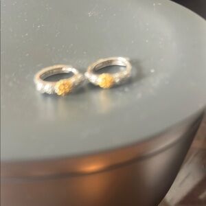 Elegant Silver and Gold Women's Daisy Earrings